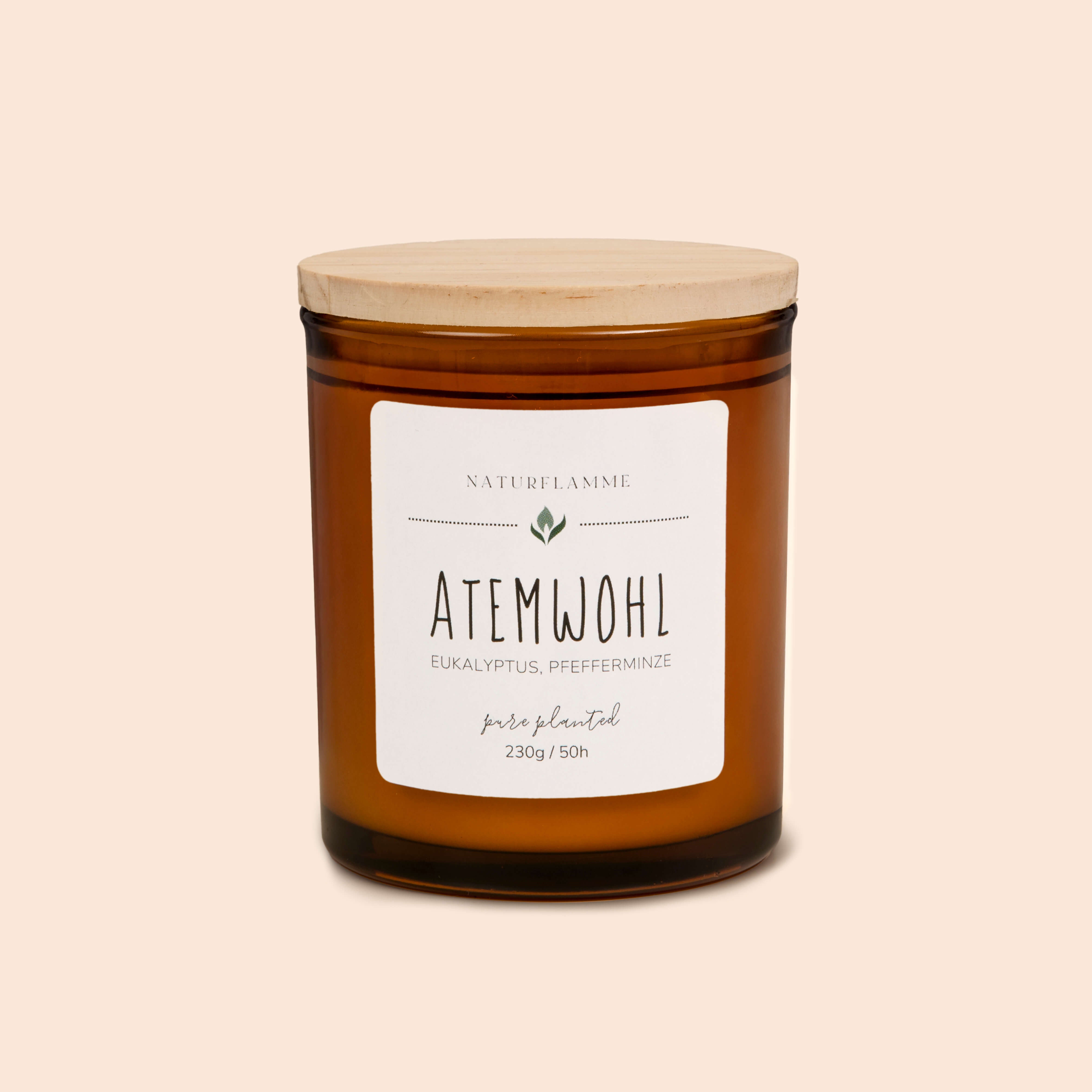 Duftkerze «Atemwohl» Eukalyptus & Pfefferminze Bio