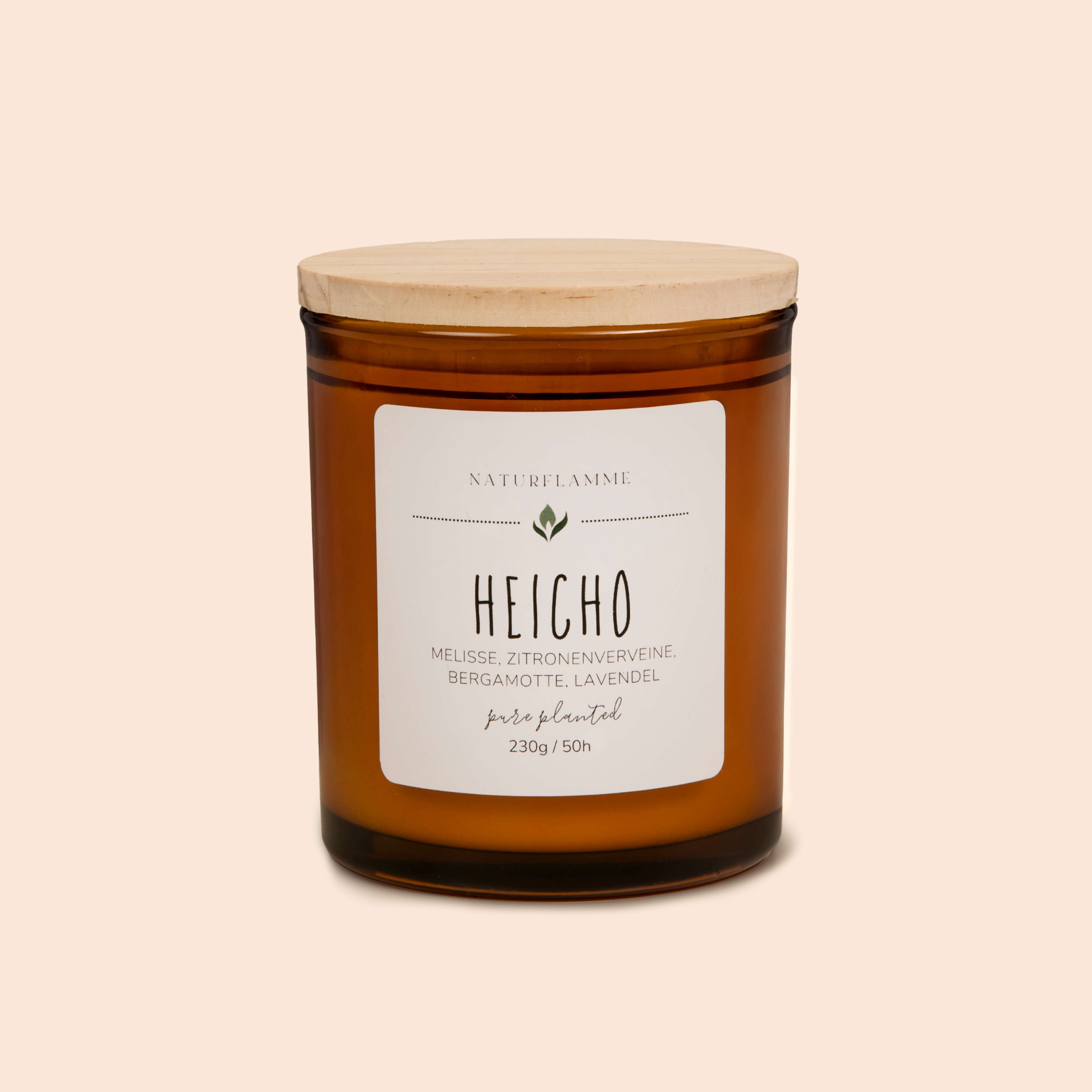 Duftkerze "Heicho" Melisse, Zitronenverbene, Bergamotte & Lavendel Bio