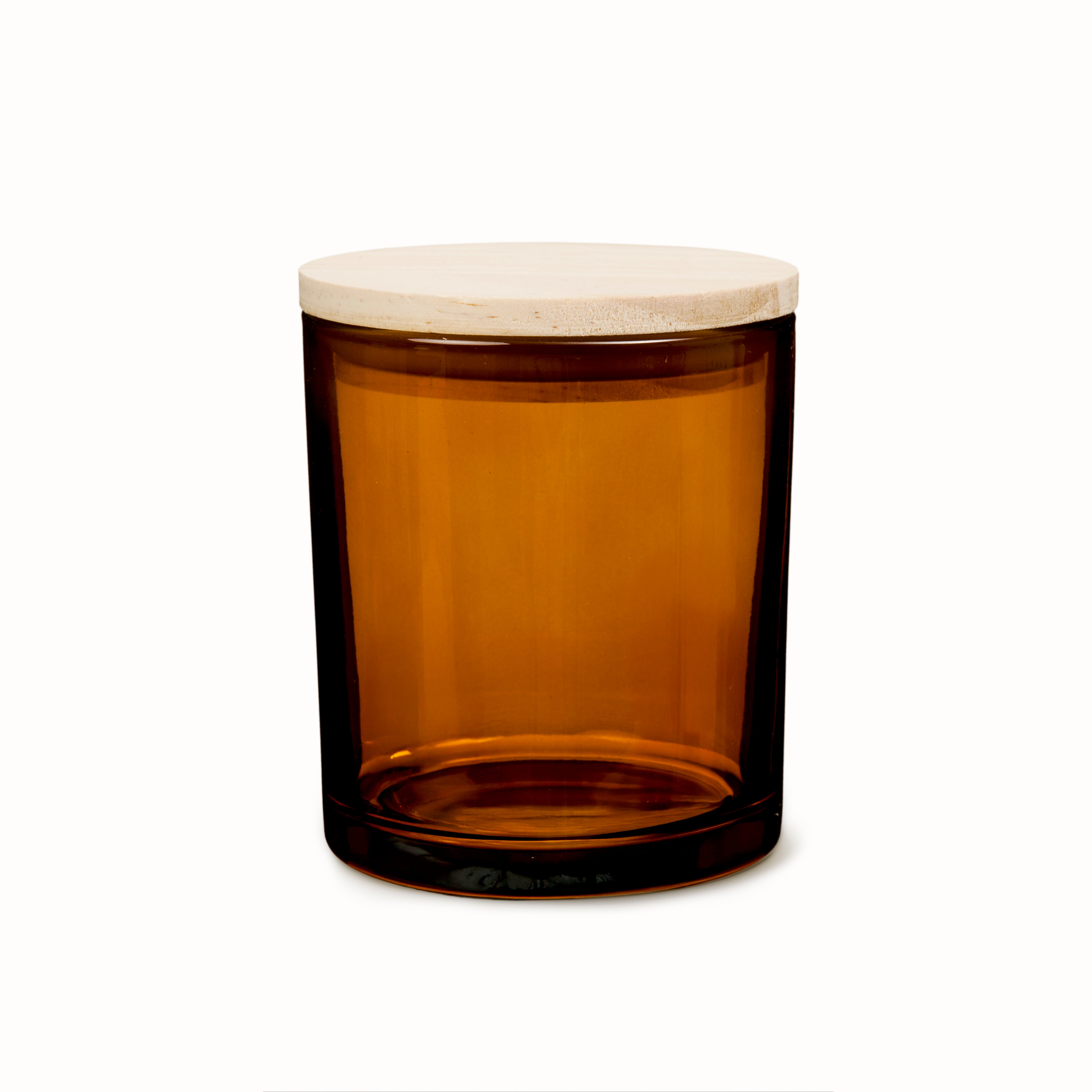 Kerzenglas "Braun" 300ml, mit Deckel