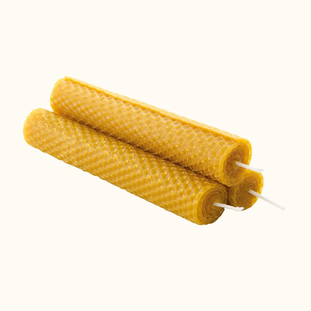 Bienenwaben-Kerzenbastelset natur – Naturflamme