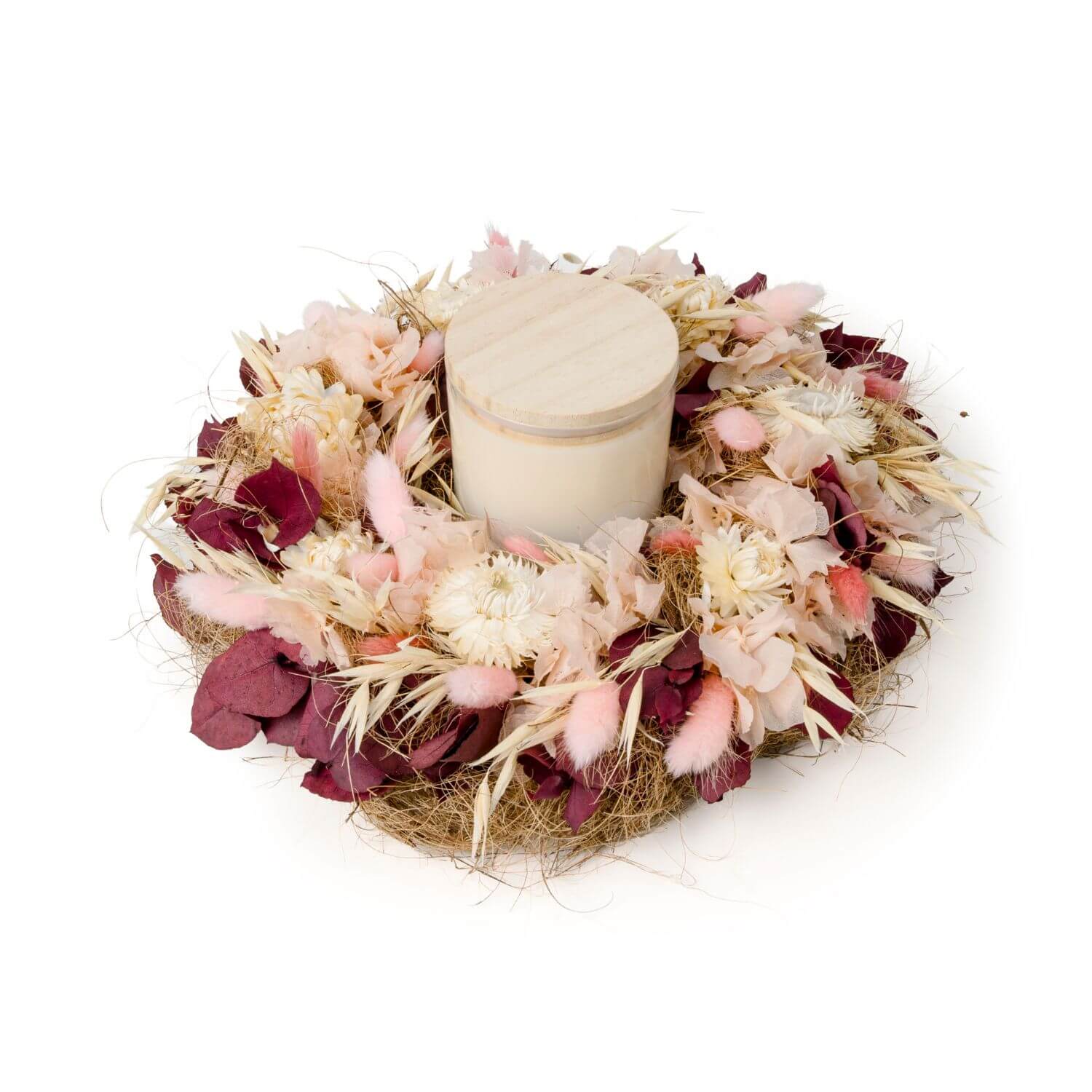 Workshop Herbstkranz aus Trockenblumen mit Duftkerze