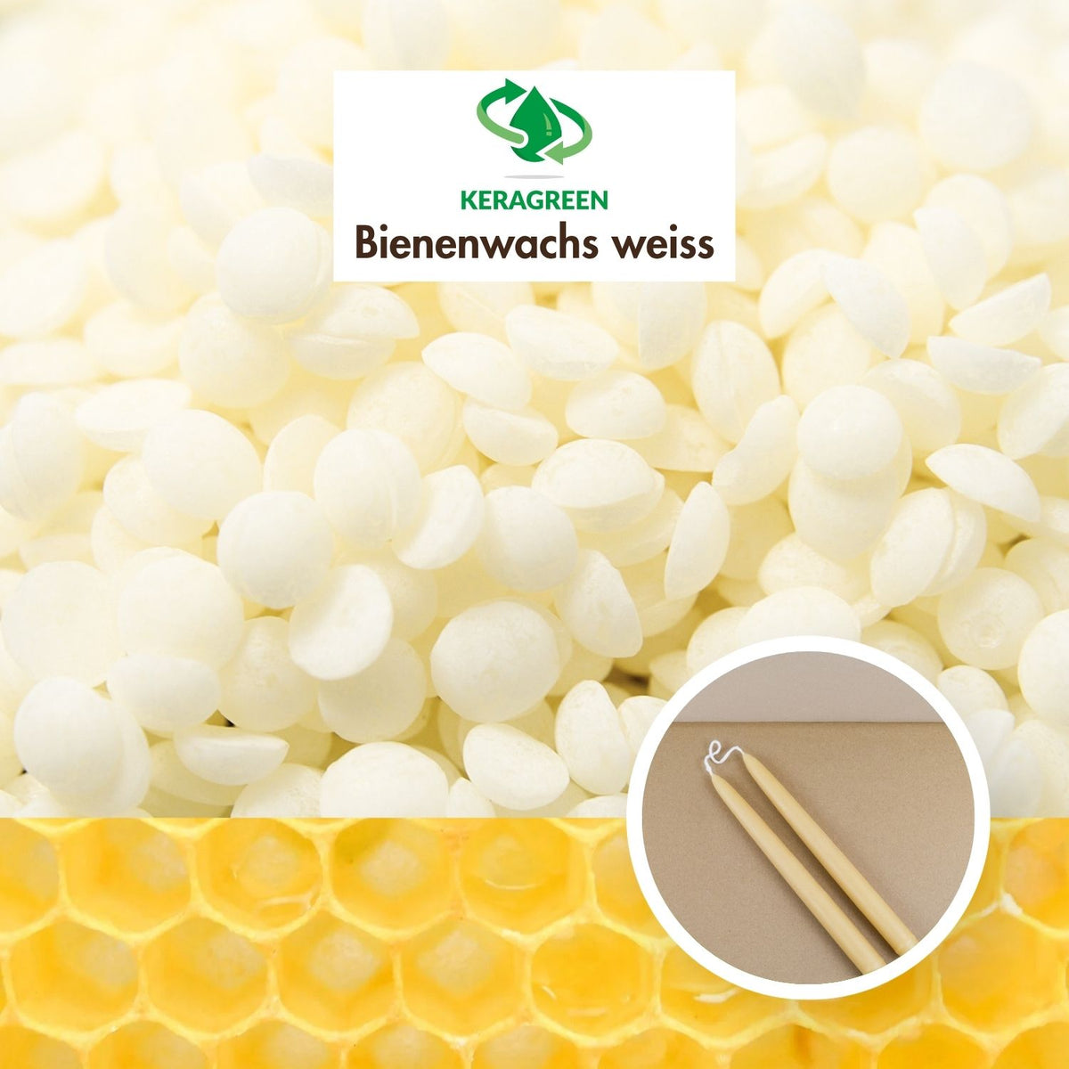 Weisses Bienenwachs (Cera Alba) für Kerzen & Naturkosmetik