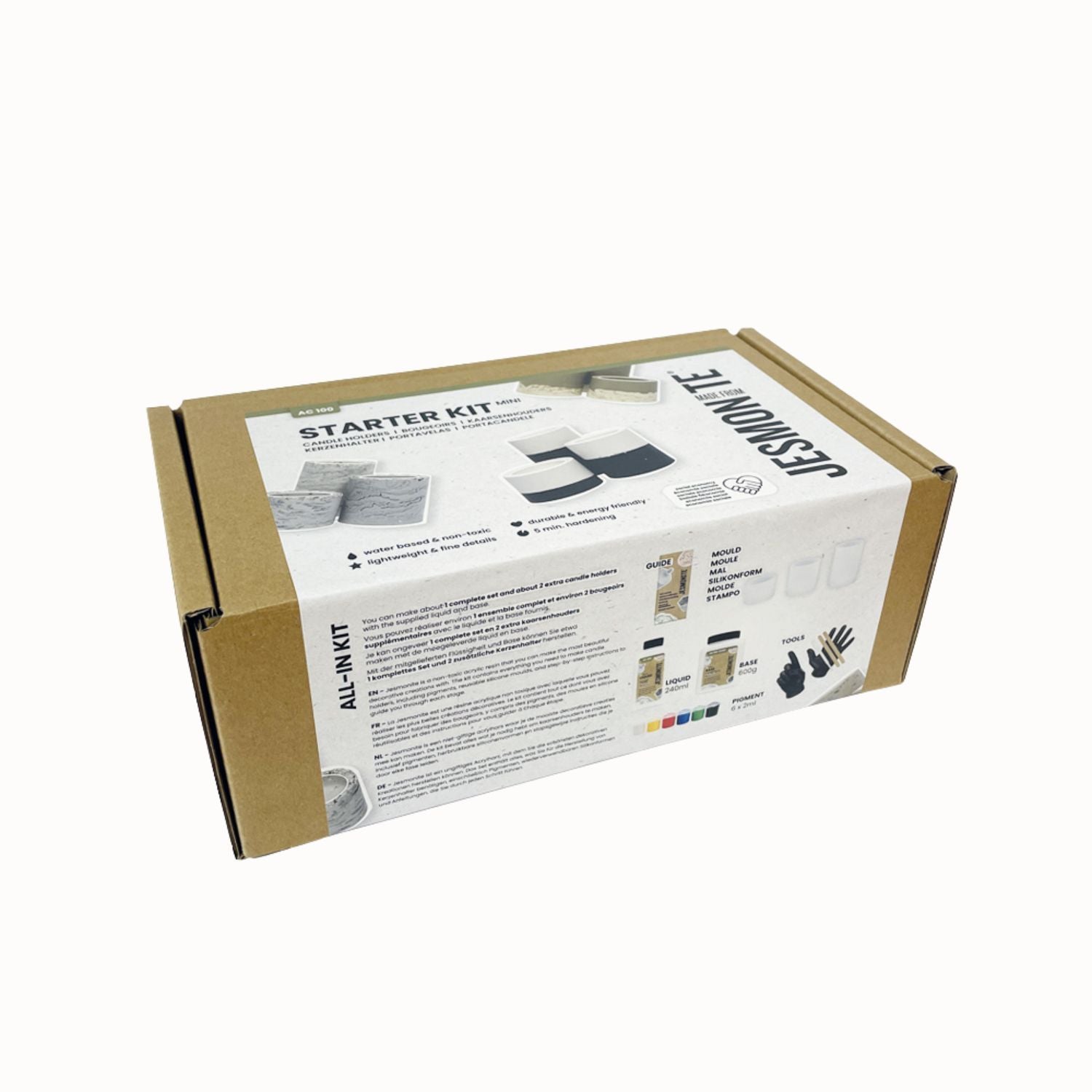 Jesmonite Starter Set: Teelichthalter