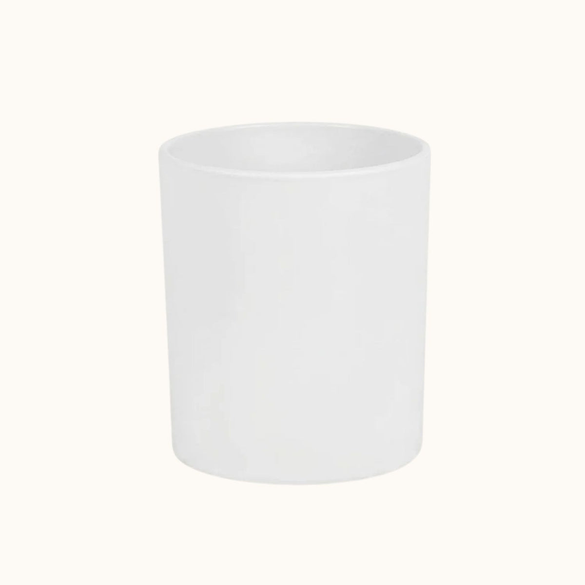 Kerzenglas weiss matt 300ml