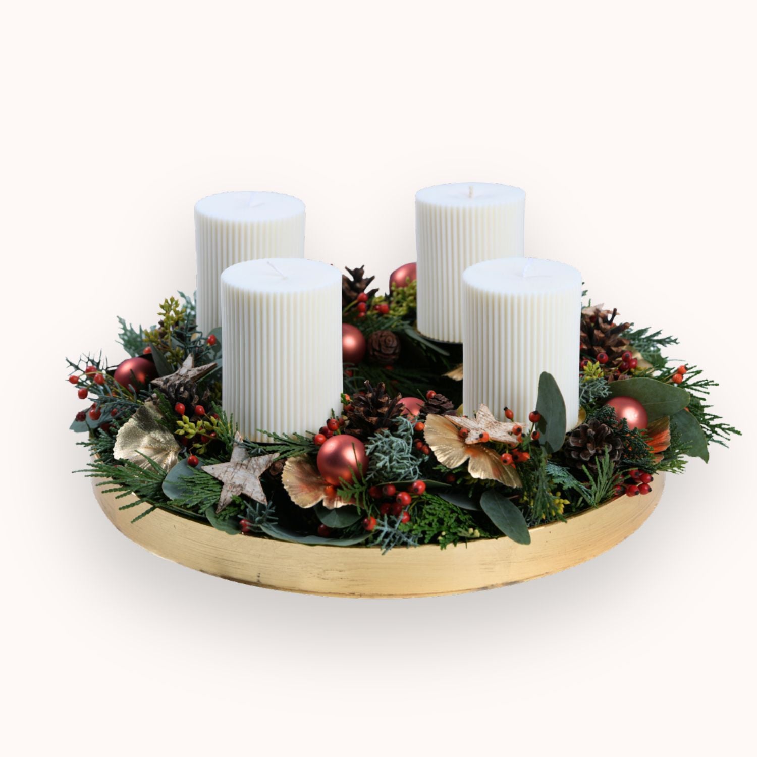 Workshop Adventskranz «mit frischem Kranzgrün» inkl. Stumpenkerzen giessen