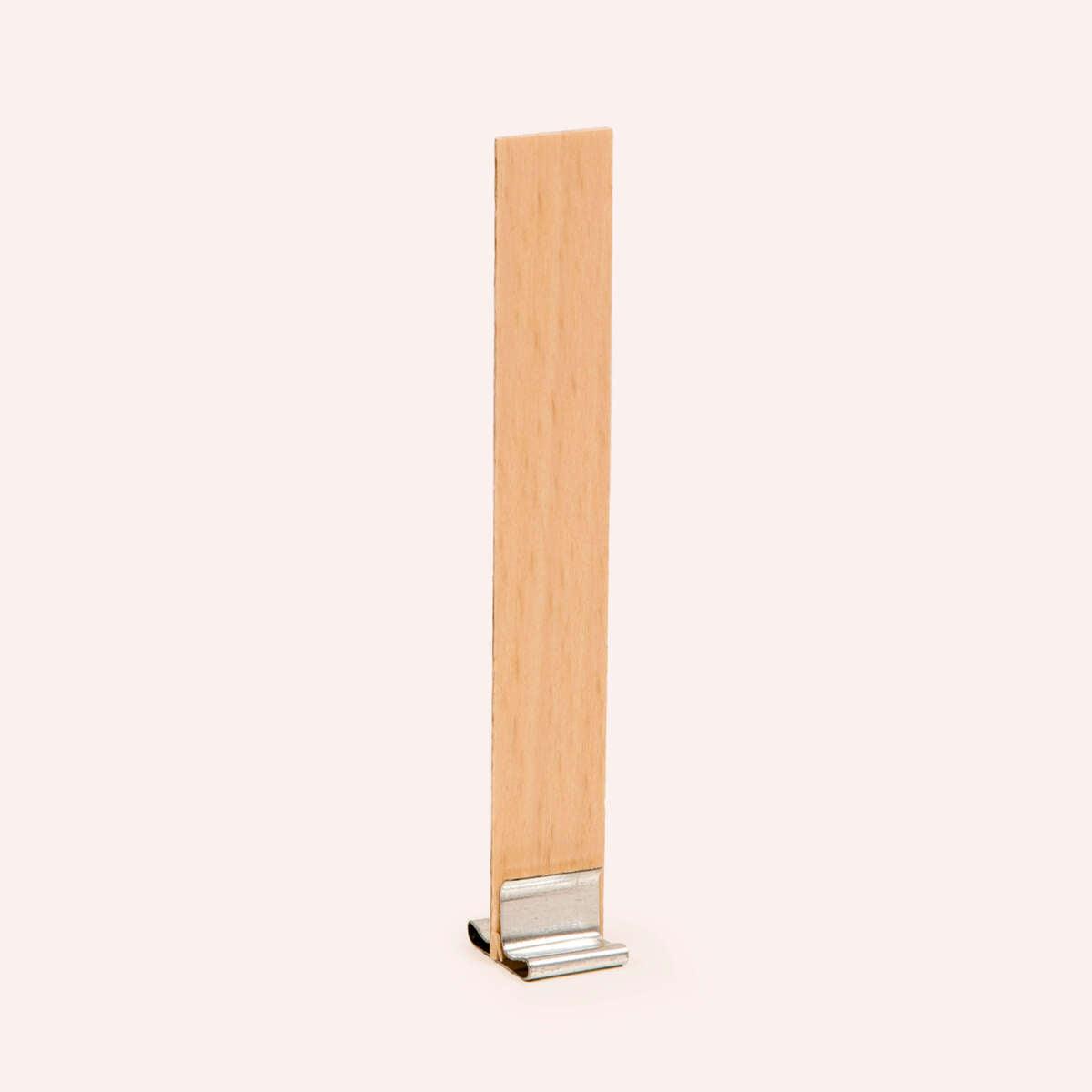 Holzdocht aus Schweizer Rotbuche inkl. Halter aus Metall