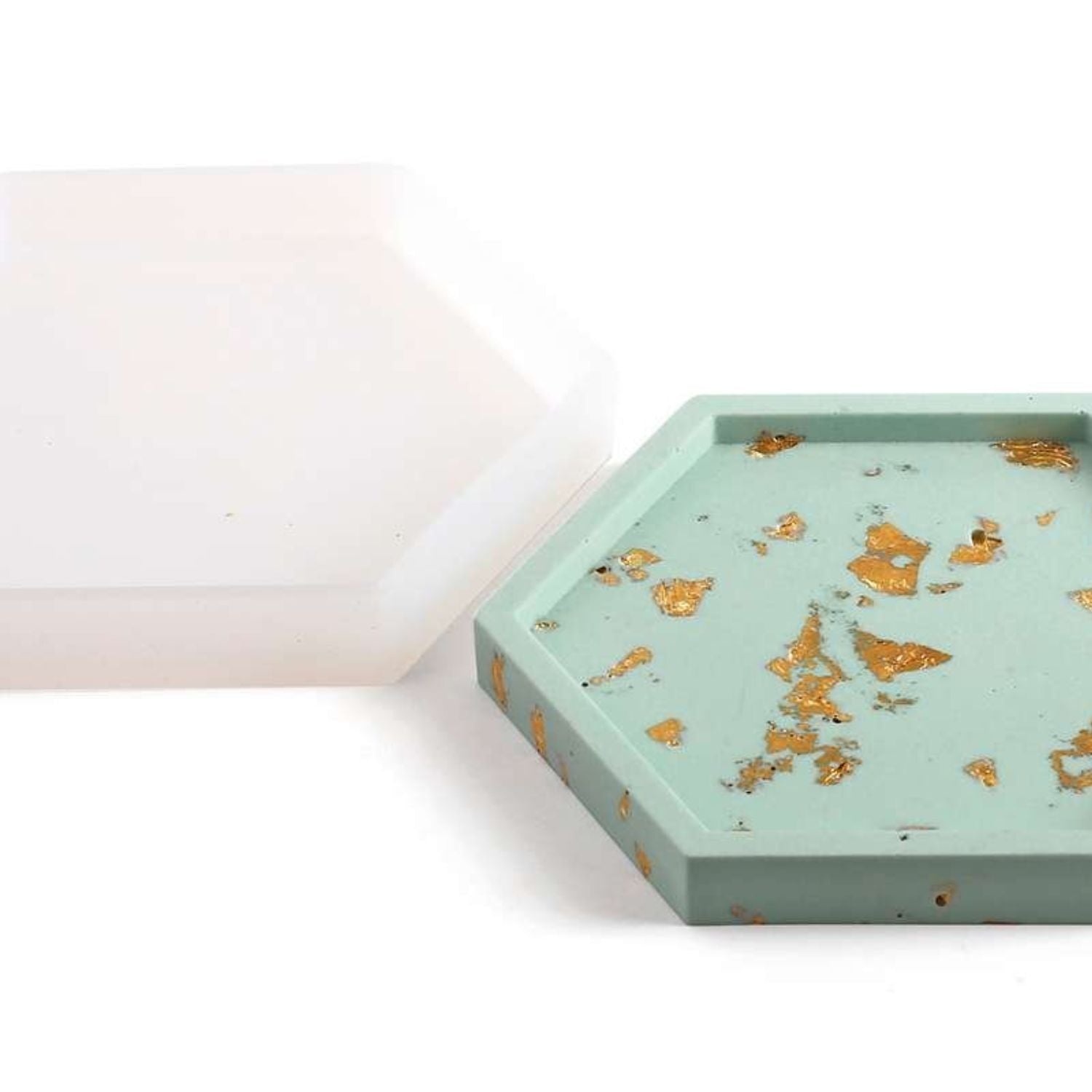 Wiederverwendbare Silikonform Hexagon 11.5 cm x 10 cm